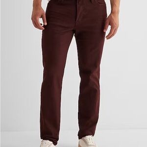 Express Men’s Slim size 36 x 30 Burgundy Hyper Stretch Jeans